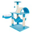 thumbnail image 4 of GoDecor 32" Chat Arbre Tour Condo Sisal Griffoir pour Animaux de Compagnie Bleu, 4 of 4