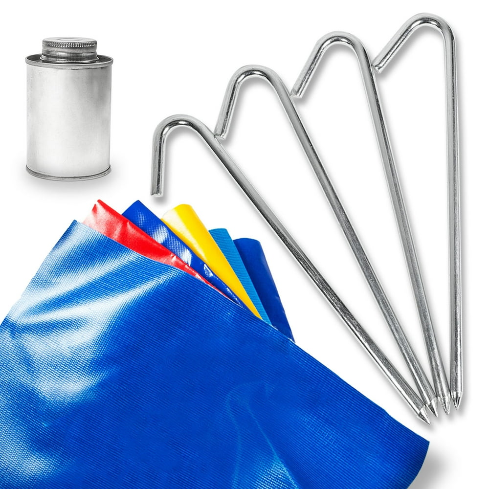 Inflatable Bounce House Hold Down Stakes and Professional Vinyl Repair