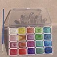 thumbnail image 3 of Musbetu 20/24 Colors Watercolor Paint Set Seamless Blending High Transparency Fine Pigment Distribution Natural Gum Portable Palette, 3 of 7