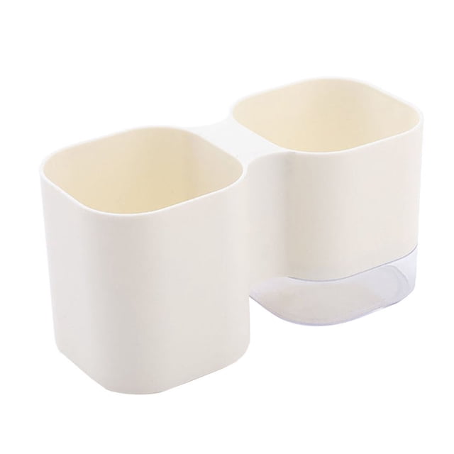 Pen Holder Detachable Desktop Brush Storage Box Plastic Decoration Flower Pot for Home Office Light Blue