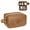 Brown, variant on WANDF Travel Toiletry Bag 3 Layers with Wet Pocket, Vegan Leather Bags with Multiple fixed straps, Bathroom Toiletry Bag For Men, Business Travel Essentials,Birthday Gifts (Coffee)