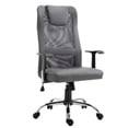 thumbnail image 1 of Ergonomic Grey Mesh Office Chair - High Back Computer Desk Chair with Headrest & Lumbar Support, 26"W x 46.5"H, Adjustable Height, 360° Swivel, Ideal for Home Office & Workspaces, 1 of 7