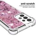 thumbnail image 5 of Case for Galaxy A36 5G,Flowing Bling Liquid Hearts Sparkle Moving Glitter Quicksand Waterfall Anti-Fall Protective Girls Women Phone Case for Samsung Galaxy A36 5G (Pink), 5 of 14