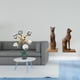 thumbnail image 2 of Figura decorativa moderna de gato en forma de esfera burbuja, ideal para mesa, escritorio, oficina, estantería, sala de estar o como sujetalibros en e, 2 of 8