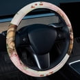 thumbnail image 2 of Coconut Tree 14.5 Inch Printing PVC Leather Auto Accessories Car Wheel Cover Steering Wheel Covers Car Wheel Covers, 2 of 6