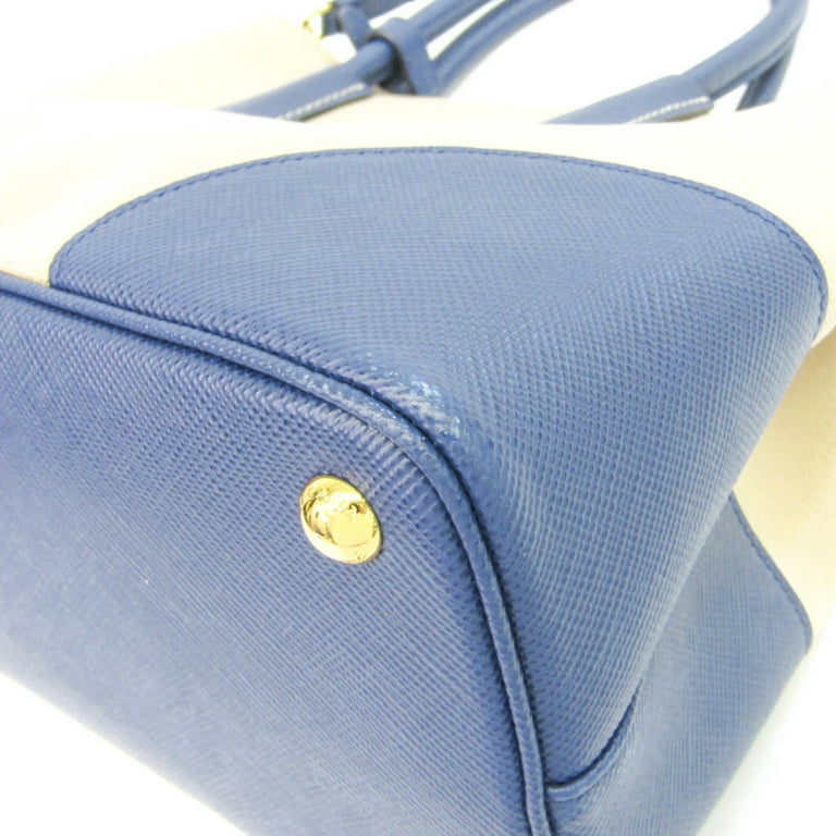 Pre Owned Prada Saffiano Double BN2775 Women s Canvas Leather