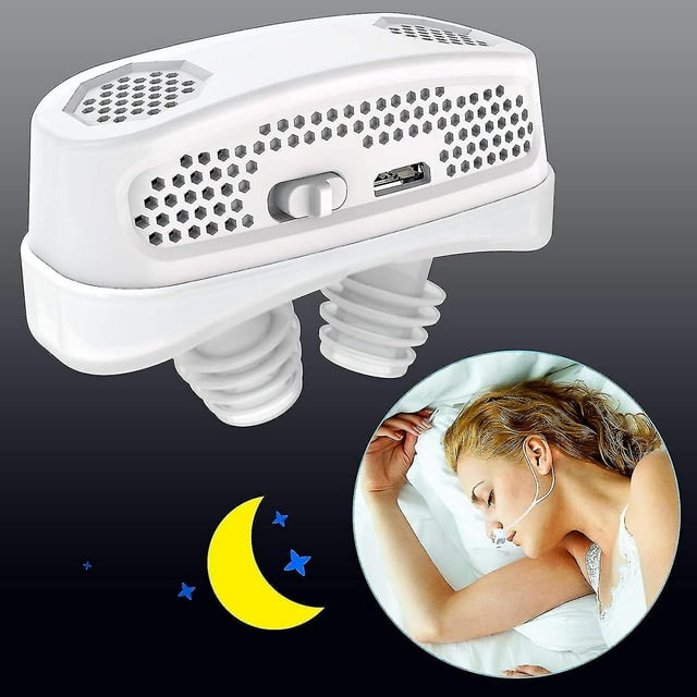 Jinsinto 3 In 1 Cpap Anti Snoring Devices Automatic Snore Sleep Apnea Aid Stopper Air Purifier Filterwhite1pcs