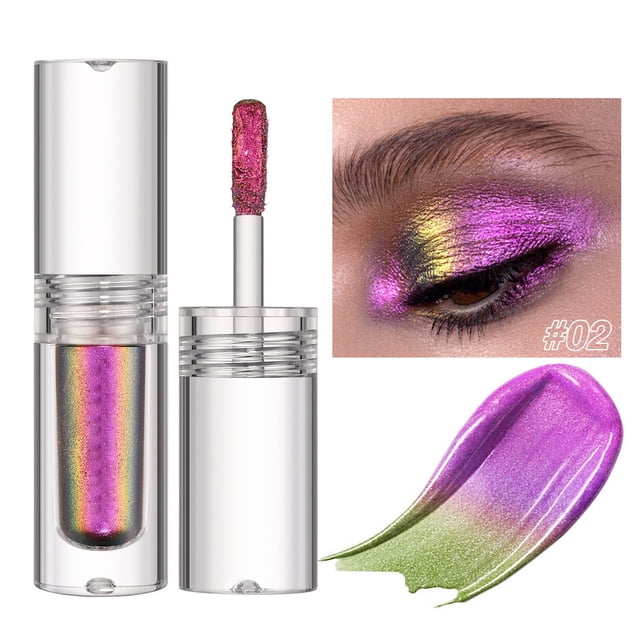 Eyeshadow Glitter Liquid Eyeshadow Metallic Eyeshadow Multicolor Shifting Highly Pigmented Long Lasting With No Creasing Multichrome Looks 10Ml, Eyeshadow for Women