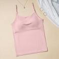 thumbnail image 6 of ORT Women Padded Built-in Shelf Bra Camisole Summer Tank Top for Women Straps(Z01-Pink,L), 6 of 8