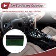 thumbnail image 3 of Estuche para Gafas de Sol de Coche Único Bargains Soporte Universal para Gafas de Sol ABS, Piedras de Rhinestone Verde 5.91"x3.15" 1 Pcs, 3 of 7