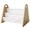 Cream, variant on 3 Sprouts Toddler Double-Sided Portable Bookshelf Rack for Bedroom and Playroom, Gingham Beige
