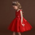 thumbnail image 5 of XBASW Toddler Kids Girls Mesh Princess Dress Floral Tulle Bridesmaid Dress Baby Girls Embroidery Birthday Party Gowns 3-13T, 5 of 9