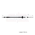 thumbnail image 2 of Cable Chicote Acelerador CAHSA Compatible Con Kia Bongo 2.4L 1987 1988 1989, 2 of 6