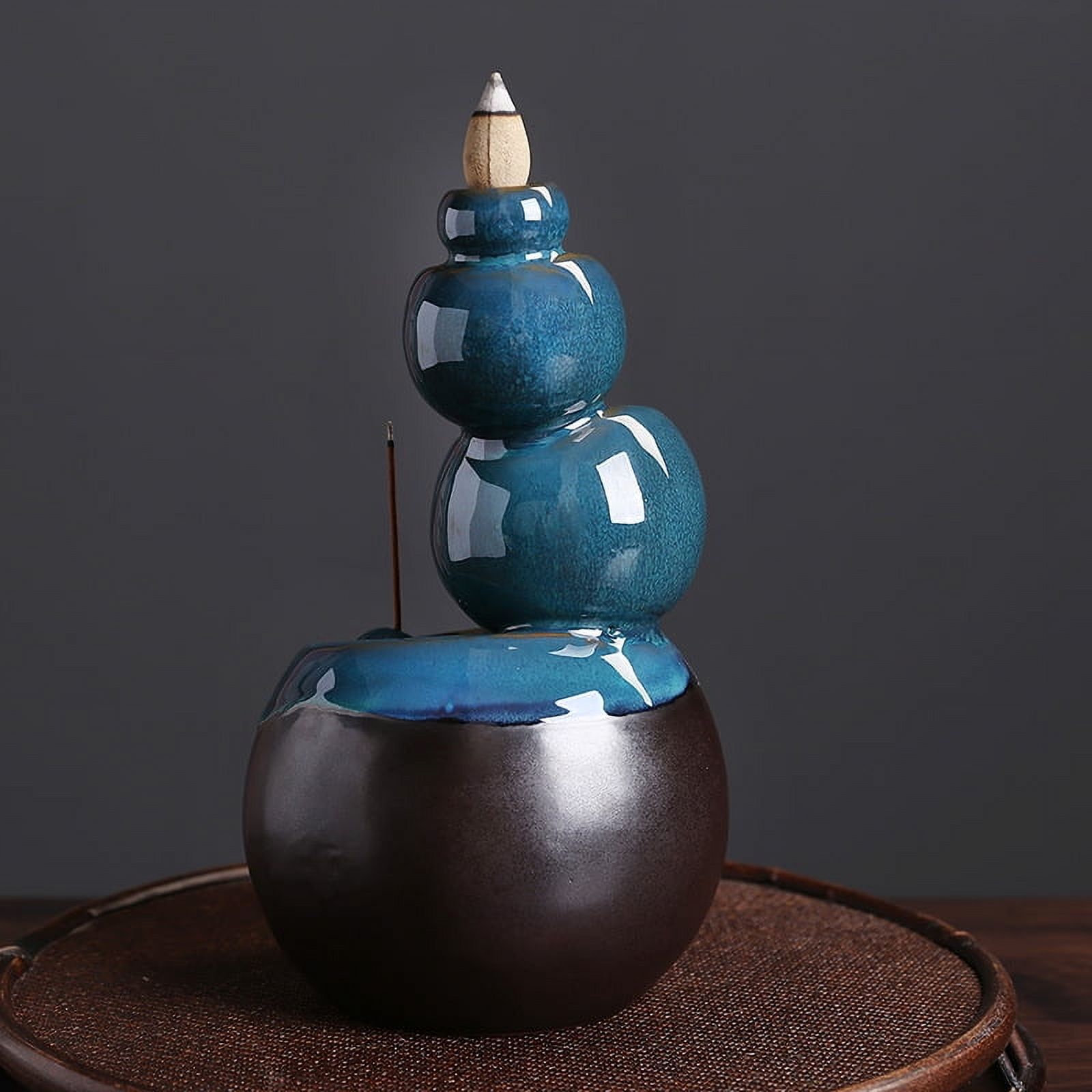 Waterfall Incense Cone Holder, Ceramic Backflow Incense Burner, Incense Burner Stand, Aromatherapy Decor Home Decor