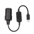 thumbnail image 1 of Cable convertidor,Adaptador de encendedor de cigarrillos USB C a 12 V 10 W,Cable convertidor de corriente Adaptador de 5V a 12V,Enchufe Encendedor De Coche Hembra Negro,Adaptador USB C macho a, 1 of 9