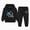 T028-Black, variant on Zuwimk Kids Boys And Girls Clothes Graphic Print Hoodie Sweatshirts and Pant 2Pcs Fall Outfits Set(T028-Yellow)