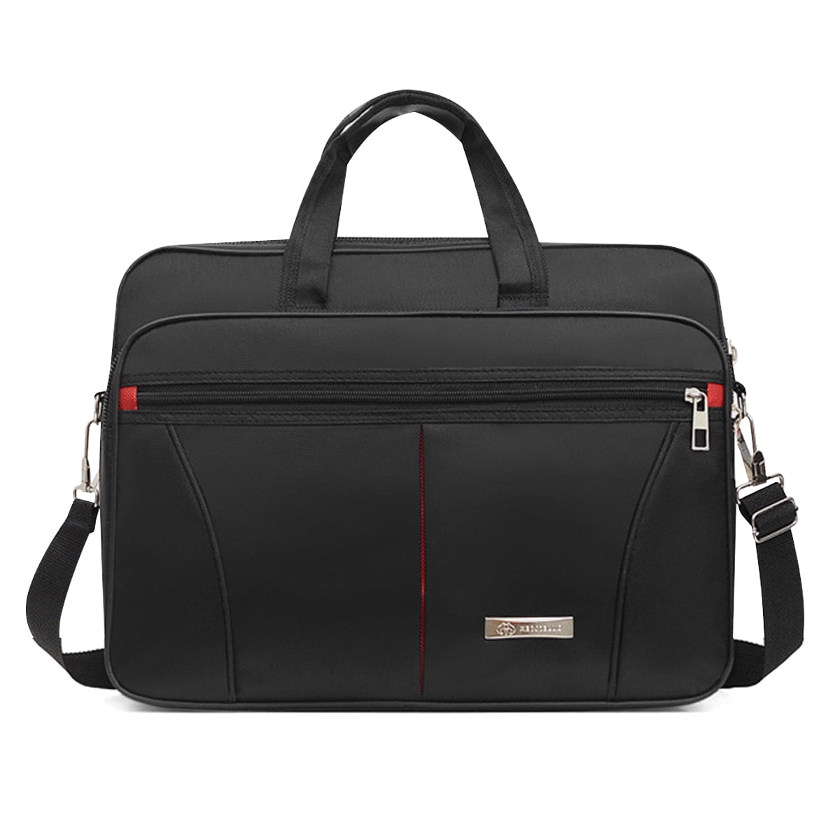 Queentrade Laptop Bag Premium Laptop Briefcase Fits up to 15.6 inch Laptop Water-Repellent Shoulder Messenger Bag Computer Bag for Travel/Business/Men/Women-Black