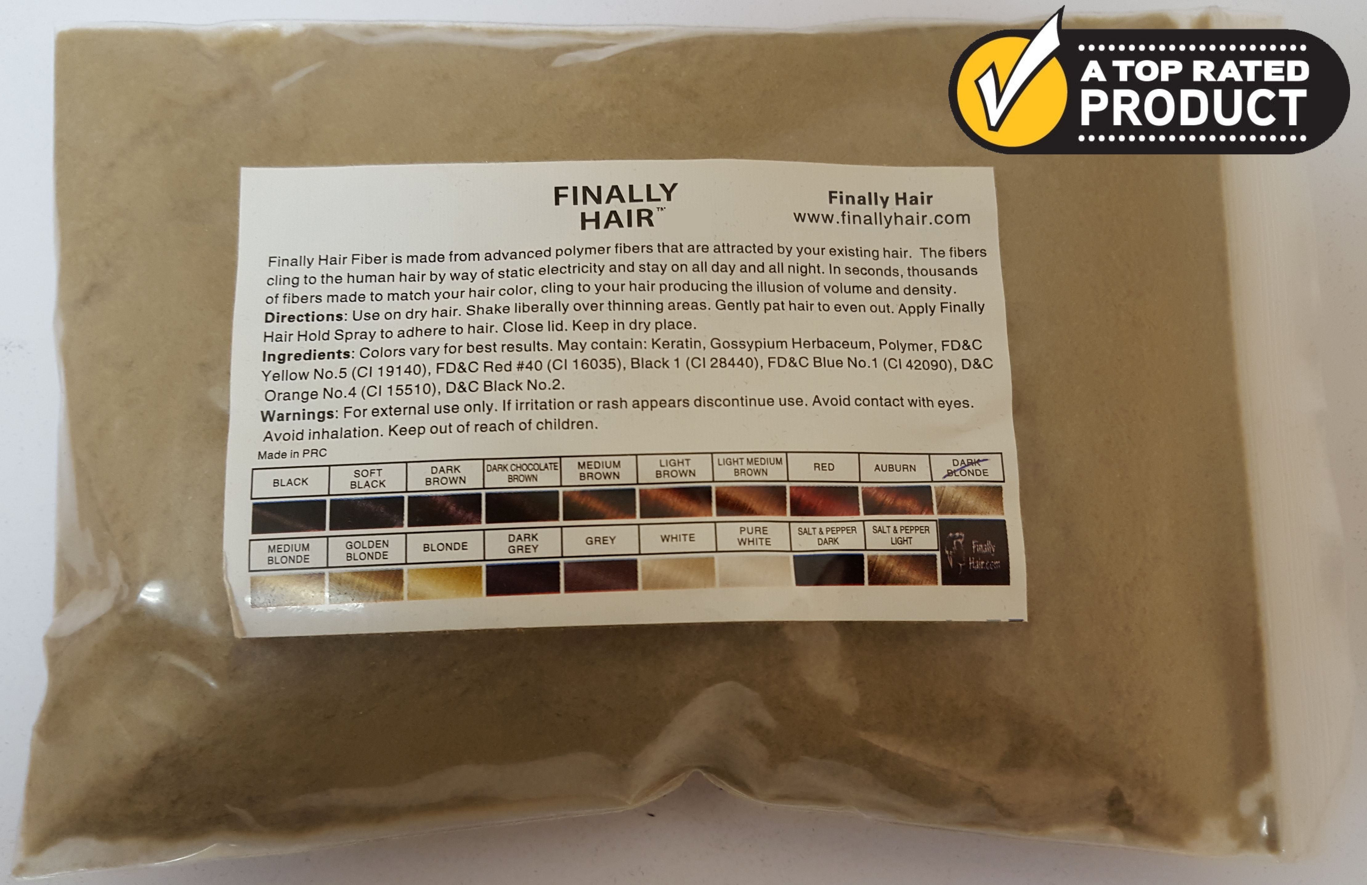 Refill Bag Hair Building Fibers by Finally Hair in Dark Blonde - 25 Gram Refill Bag - Hair Filler Thickener Fiber - Used To Conceal Hair Loss Instantly Refill Bag Hair Building Fibers by Finally Hair in Dark Blonde - 25 Gram Refill Bag - Hair Filler Thickener Fiber - Used To Conceal Hair Loss Instantly