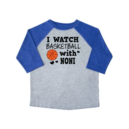 

Inktastic I Watch Basketball with Noni Gift Toddler Boy Girl T-Shirt