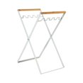 thumbnail image 2 of Soporte plegable para bolsa de basura, estante de clasificación de residuos, soporte para baño blanco, 2 of 8