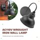thumbnail image 4 of Aplique de Pared Vintage Cuello Cisne Luz Industrial Granja Exterior Impermeable (Negro), 4 of 5