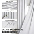 thumbnail image 6 of Deconovo Thermal Insulated Blackout Curtains with Back Tab and Rod Pocket, Room Darkening Drapes, Light Silver Gray, Set of 2, 38"x84", 6 of 7