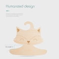 thumbnail image 4 of 5Pcs Cloth Hanger Non-slip Space Saving Wooden Fox Shaped Baby Hanger Rack for Wardrobe, 4 of 7