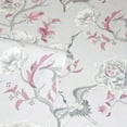 thumbnail image 6 of Japanese Floral Crane Grey & Pink Vinyl Wallpaper - 20.8 in. W x 33ft L - Double Roll, 6 of 6