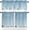 Sky Blue, variant on Christmas Kitchen Curtains and Valances Set, Rod Pocket Curtains Tier Farmhouse Window Curtains 36 Inch Length, Winter White Pine Trees Snowflake Ball Grey 3 Piece Kitchen Curtains Set