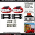 thumbnail image 2 of SNAP-LOC E-Track Single Truck Trailer 6-Pack Tie-Down Anchor Kit with 2 in x 16 ft Ratchet Straps 4,400 lb, 2 of 7