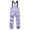 Purple, variant on Otqutp Kids Snow Bibs Girls Boys Ski Bib Pants Insulated Waterproof Winter Overalls Adjustable Quilted Snowboard Jumpsuits