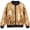 Gold, variant on Boys Girls Sparkle Sequins Bomber Jacket, Full Zip Shiny Glitter Y2K Coat for Kids, Party Vintage Fashionale Outerwear