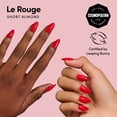 thumbnail image 2 of DIGI by Glamnetic Short Almond Artificial Press-on Nails, Le Rouge, 24 Pieces, 2 of 12