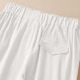 thumbnail image 6 of TRUBKH Womens Linen Pants Wide Leg Linen Pants Resort Trouser with Pocket Wide Leg Palazzo Pant Tall Sweatpants for Women Beach Baggy Trousers Pull On Pants Beach Pants for Women White M, 6 of 8