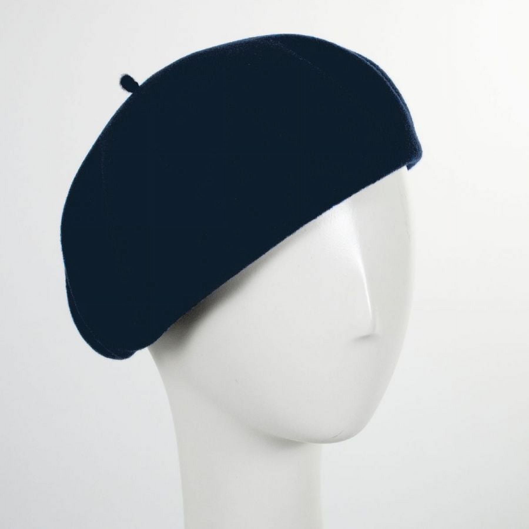 Wool Basque Beret by Héritage par Laulhère - S - Navy Blue