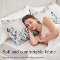 thumbnail image 5 of Eucalyptus Leaves Body Pillow Covers, Retro Farmhouse PlantsFloral Birds Soft Throw Pillow Cases with Invisible Zipper, Decorative Pillowcase Pillows Protectors for Sofa Bed Couchair 20"x54", 5 of 9