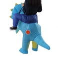 thumbnail image 1 of Disfraz De Dinosaurio Inflable Halloween Cosplay Fiesta De Vestuario Triángulo Traje De Muñecas Inflable Para Fiestas De Festivales, 1 of 7