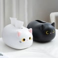 thumbnail image 4 of BKER Desktop Cute Cat Style Paper Tissue Lunch Box Tissue Paper Box Paper Container Desktop Bathroom Bathroom Decoration, 4 of 4