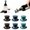 6-Pack, variant on Top Hat Silicone Wine Stopper, 6 Pack Reusable Bottle Stoppers 3 Colors, Leak Proof Wine Caps for Wine, Champagne, Beer