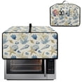 thumbnail image 6 of ZIATUBLESStarfish Shell Coral Print Toaster Oven Cover Linen-Look Polyester Fabric Appliance Dust Cover Large Size Stain Resistant Kitchen Countertop Decor Organization, 22.5" x 18.5" x 13", 6 of 8