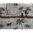 thumbnail image 4 of oneOone Georgette Viscose Tissu Treeleopard & Singe Ikat Tissu d'Artisanat Imprimé BTY 42 Pouces de Large, 4 of 4