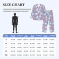 thumbnail image 4 of Lsque Cartoon Poodle Dog Pattern Long Sleeve Pajama Set for Men - Soft 2-Piece Sleepwear and Loungewear Set with Pockets, Comfy Nightwear-Large, 4 of 7