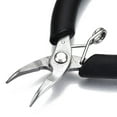 thumbnail image 3 of 1pc Stainless Steel Mini Diagonal Nipper Pliers Flush Cutter with PVC Handle Black 10x5.3x1cm, 3 of 4