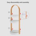 thumbnail image 3 of 3-Tier Vanity Cosmetic Organizer Shelf - Multi-Layer Storage Rack for Makeup, Skincare, Jewelry & Accessories, Sturdy Plastic Countertop Display, 3 of 9