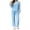 Blue, variant on Gamivast Women's Fuzzy Fleece Pajama Set Cable Knit Long Sleeve Crewneck Top Pants Sleepwear Cozy Loungewear Winter Warm 2 Piece Sweatsuit