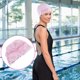 thumbnail image 3 of KAKOWELY 1 gorro de baño de encaje impermeable de PU para mujeres y niñas., 3 of 4
