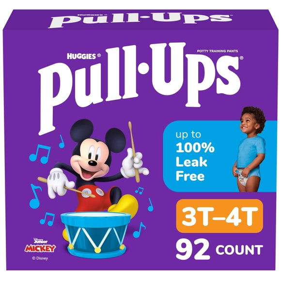 Pantalones de entrenamiento Pull-Ups para niños 3T-4T (14-18 kg), 92 unidades
