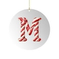 thumbnail image 1 of 26 adornos navideños acrílicos con letras del alfabeto | Letras 2D de 10 cm con diseño de gorro de Papá Noel y bastón de caramelo para manualidades en el árbol y el hogar, 1 of 5