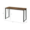 thumbnail image 4 of Weathered Oak& Black Finish Writing Desk, 4 of 7