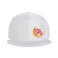 thumbnail image 2 of ZICANCN Teddy Bear Moon Mood Star Baseball Caps, Trucker Hats for Men And Women, Adjustable Breathable Flat Caps, White, 2 of 8